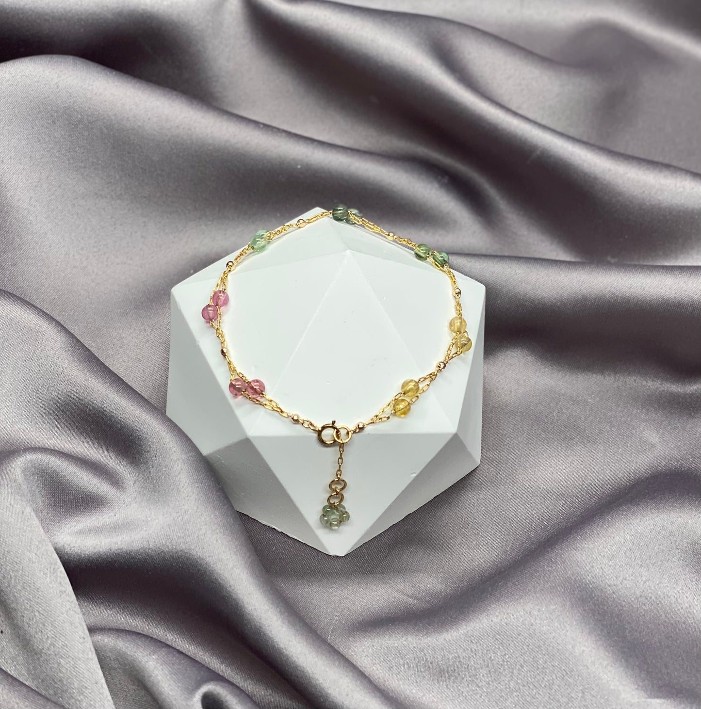 Rainbow Tourmaline Bracelet