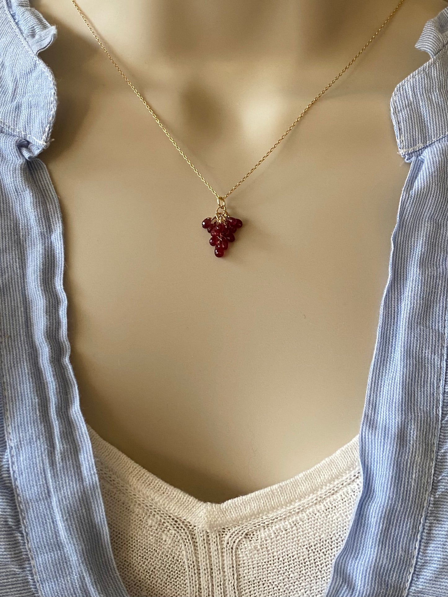 Ruby Pendant Necklace