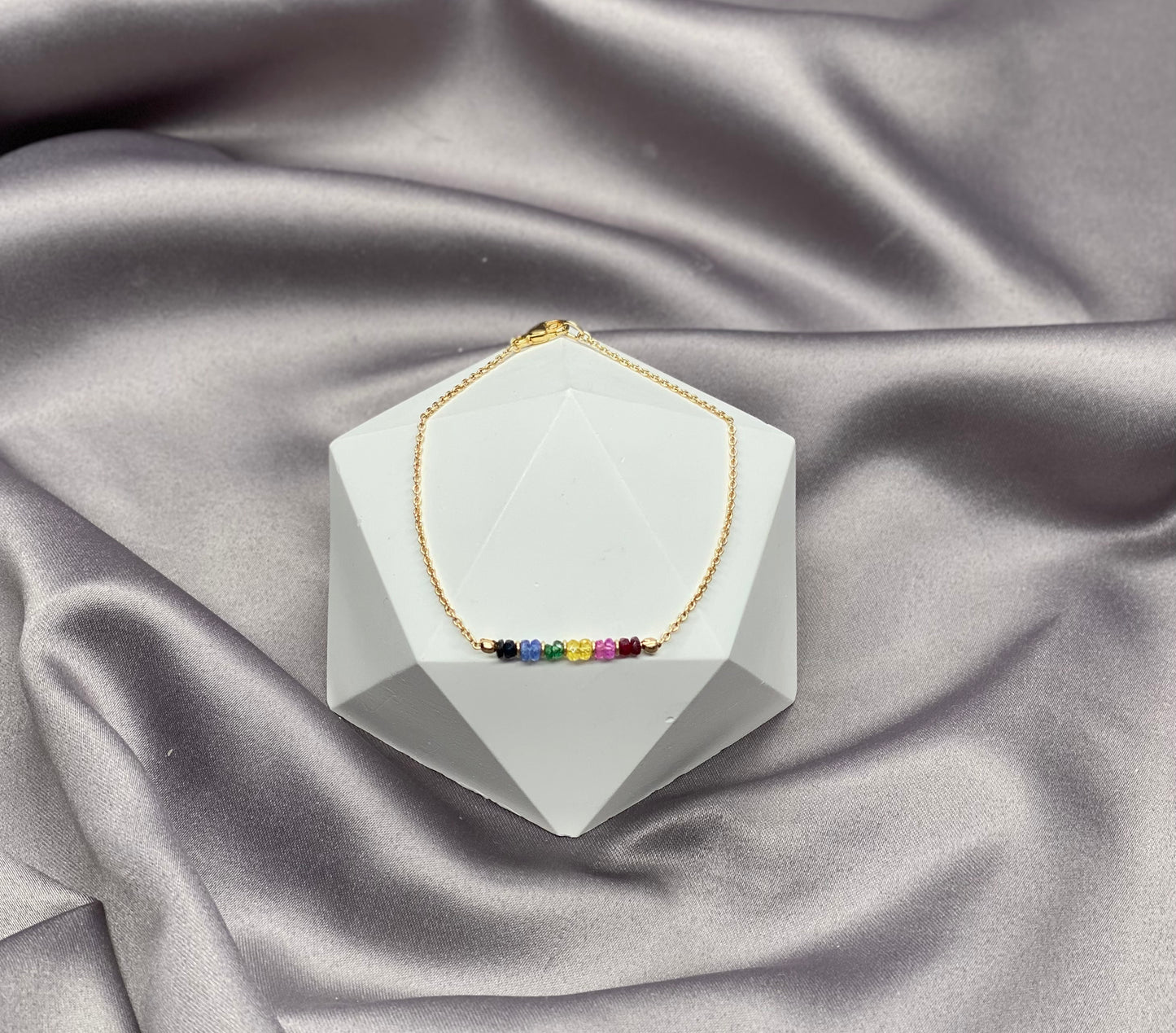 Rainbow Sapphire Bracelet