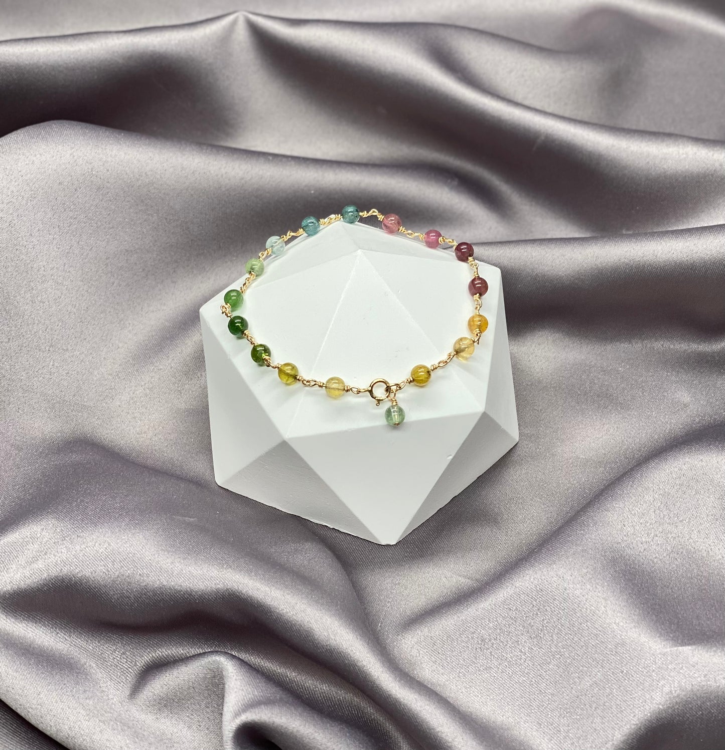 Rainbow Tourmaline Bracelet
