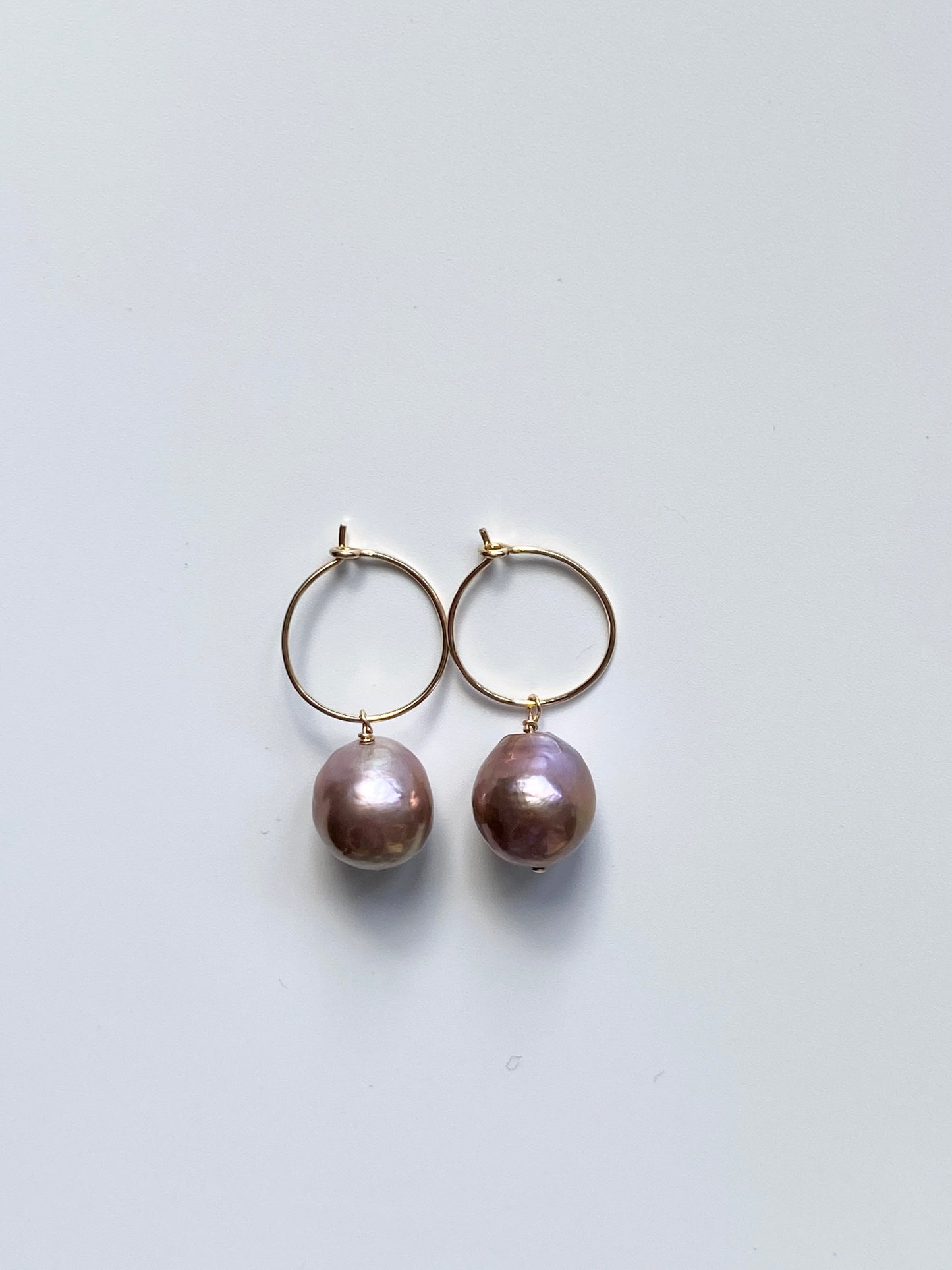 Edison Pearl Hoop Earrings