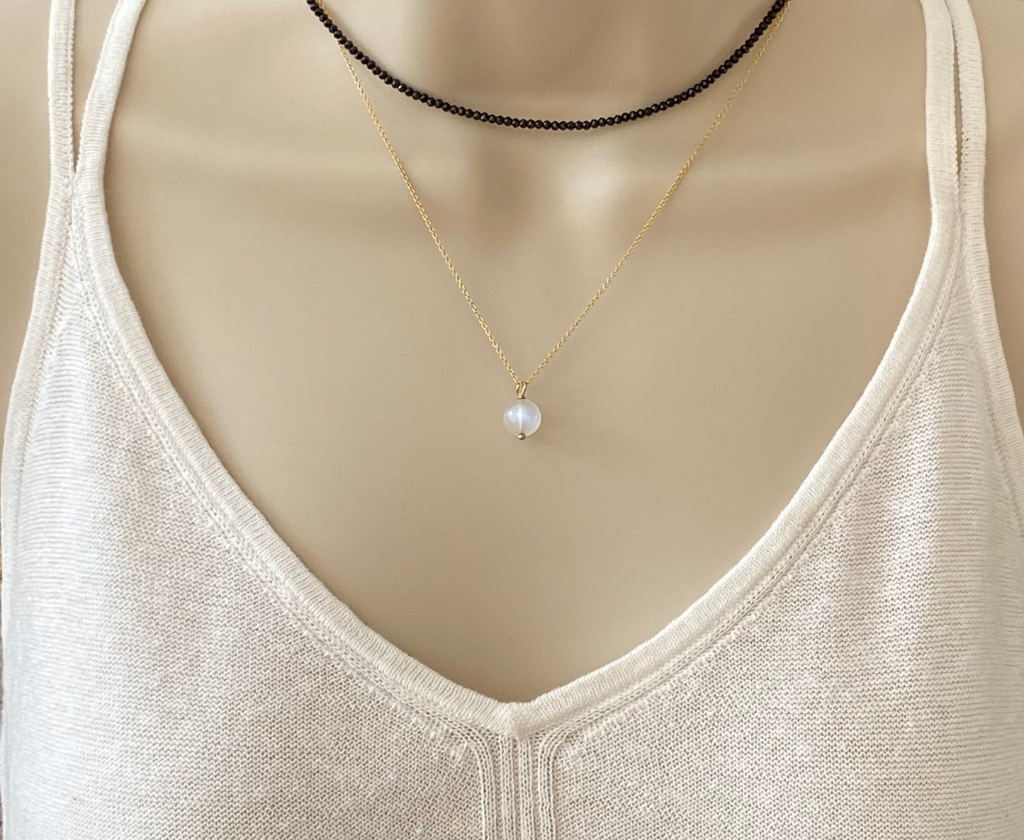 Mini Black Spinel Choker