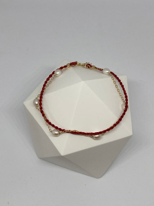 Different Textures Double Layers Bracelet