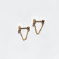Mini Ball Chain Stud Earrings