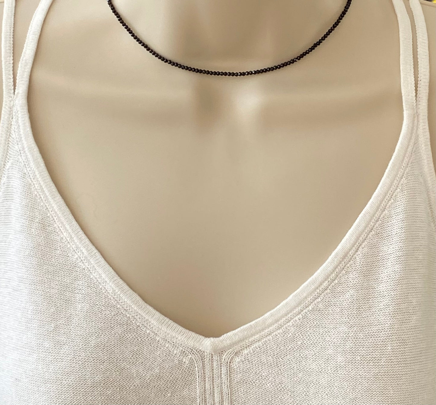 Mini Black Spinel Choker