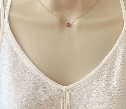 Rainbow Sapphire Ball Necklace