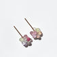 Multicolored Sapphire Ball Stud Earrings