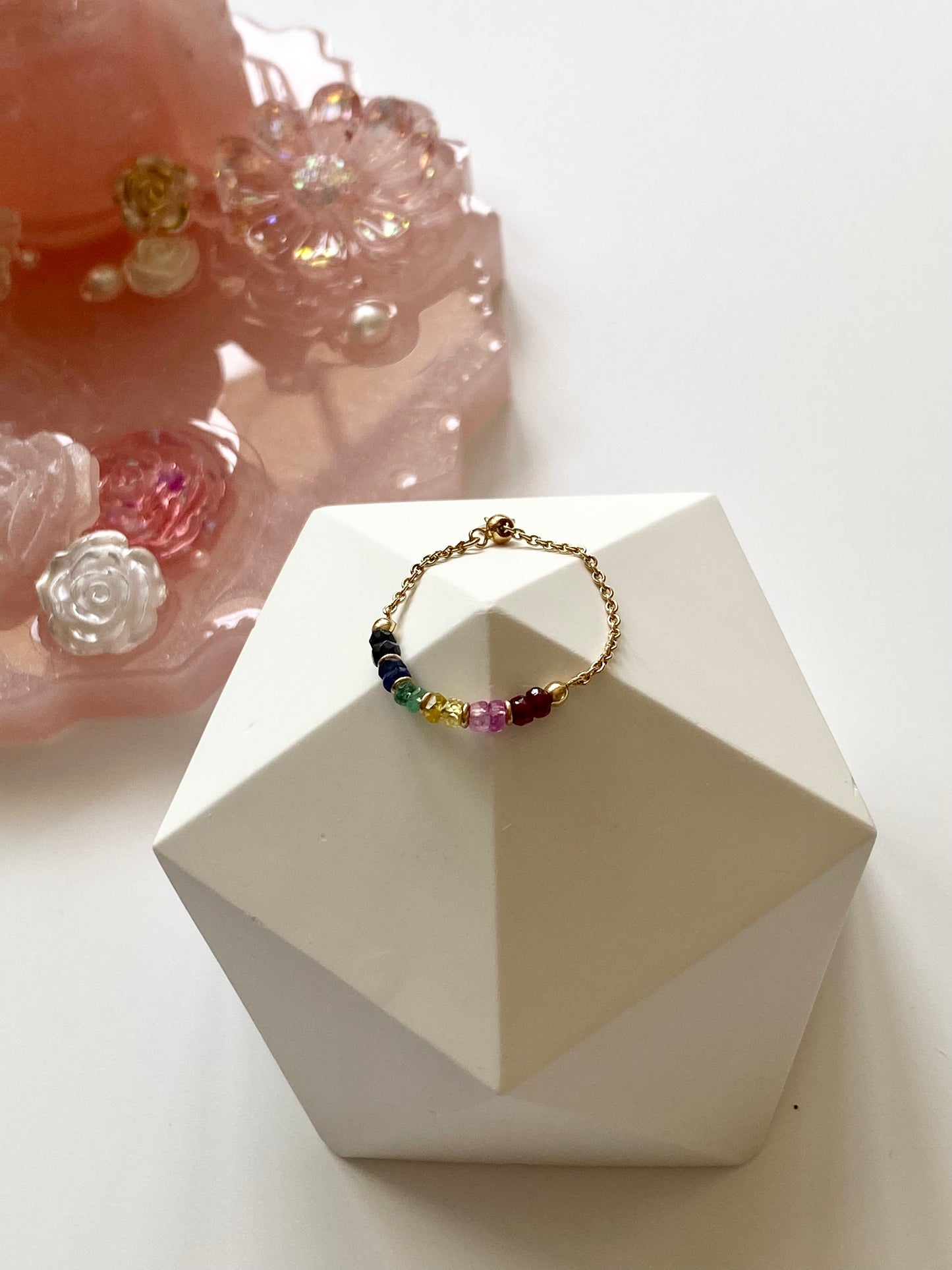 Rainbow Sapphire Ring