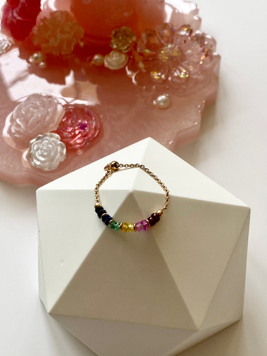 Rainbow Sapphire Ring